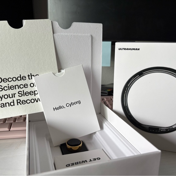 Ultrahuman Black and Gold Ring